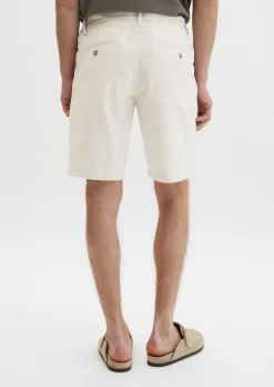 Shorts Model Salo slim aus Bio-Baumwoll-Leinen-Mix