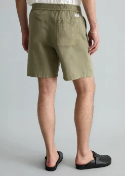 Shorts relaxed aus Bio-Baumwolle und Leinen