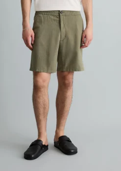 Shorts relaxed aus Bio-Baumwolle und Leinen