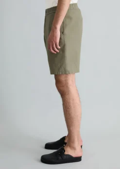 Shorts relaxed aus Bio-Baumwolle und Leinen