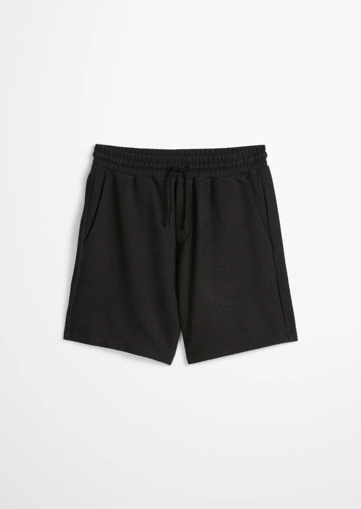 Shorts relaxed mit feiner Bouclé-Struktur