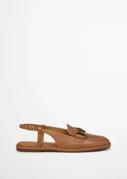 Slingback-Loafer Model Alva aus edlem Rindleder