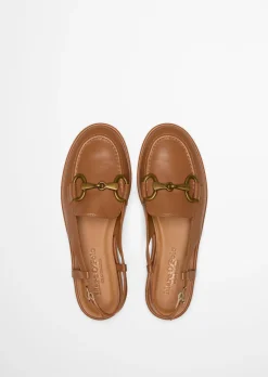 Slingback-Loafer Model Alva aus edlem Rindleder