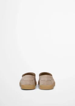 Slipper Model Karo aus Veloursleder