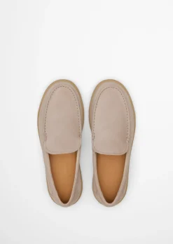 Slipper Model Karo aus Veloursleder