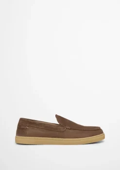 Slipper Model Karo aus Veloursleder
