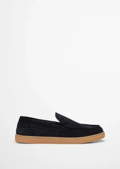 Slipper Model Karo aus Veloursleder