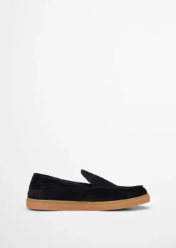 Slipper Model Karo aus Veloursleder