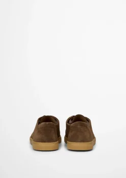 Slipper Model Karo im Wallabee-Stil aus Veloursleder