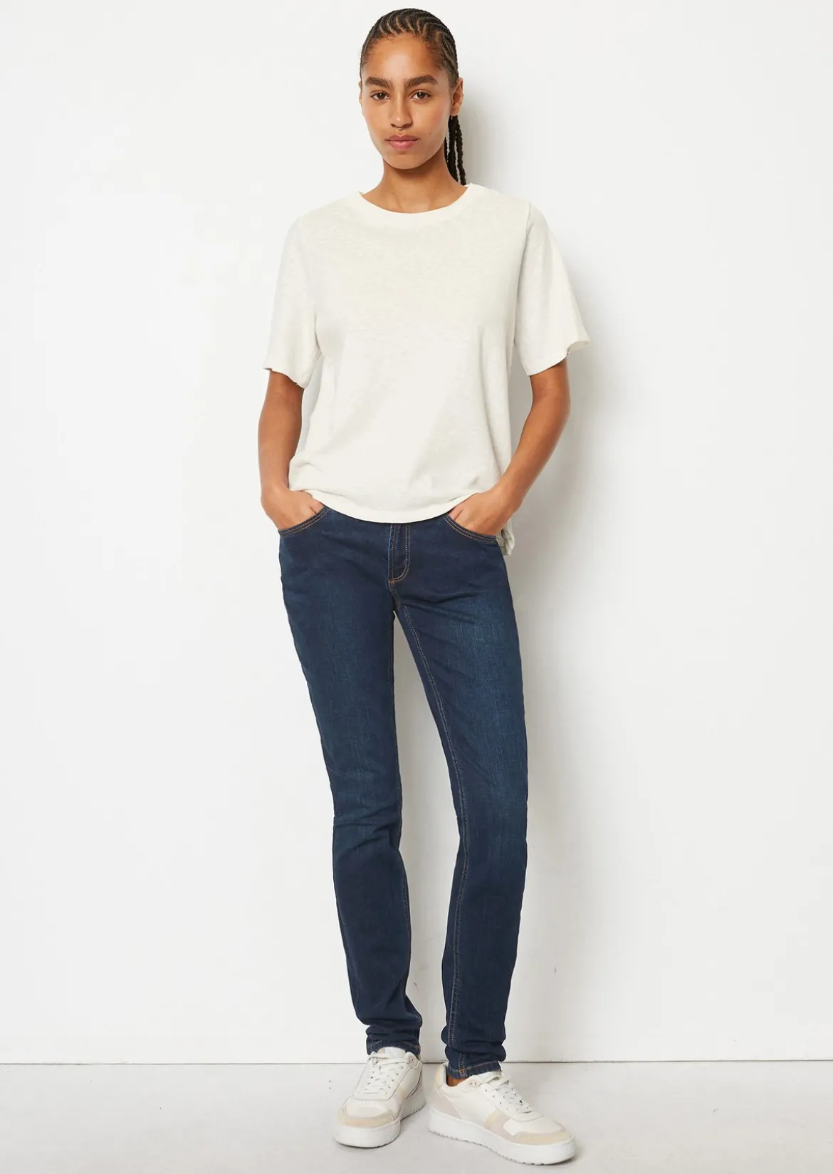 Slub-Jersey-T-Shirt loose aus softer Bio-Baumwolle