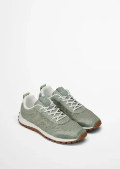 Sneaker Model Bella aus edlem Rindleder und Mesh-Einsatz
