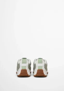 Sneaker Model Bella aus edlem Rindleder und Mesh-Einsatz