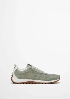 Sneaker Model Bella aus edlem Rindleder und Mesh-Einsatz