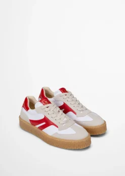 Sneaker Model Cortney aus Veloursleder mit Nyloneinsatz