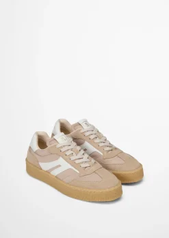 Sneaker Model Cortney aus Veloursleder mit Nyloneinsatz