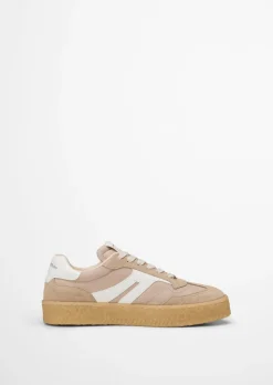 Sneaker Model Cortney aus Veloursleder mit Nyloneinsatz