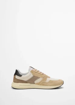 Sneaker Model Josef aus Mesh und Veloursleder