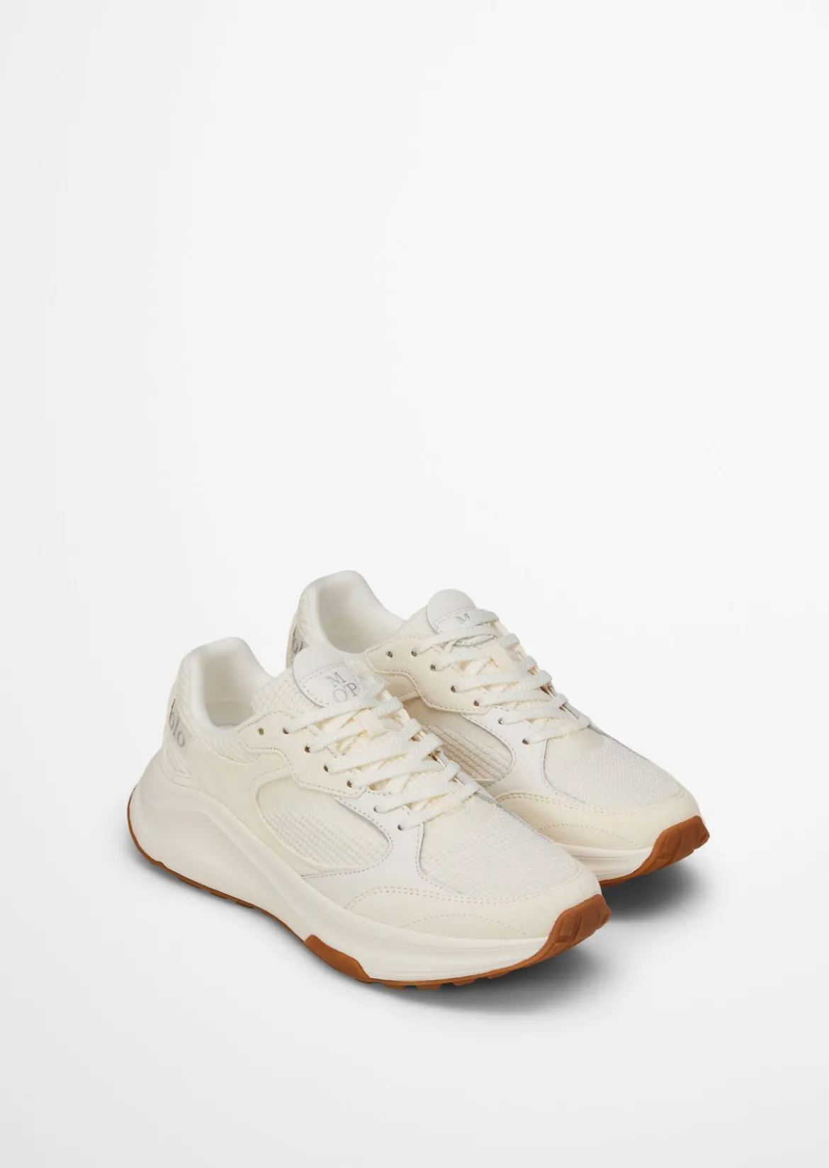 Sneaker Model Liv aus Rindleder mit Mesh-Einsatz