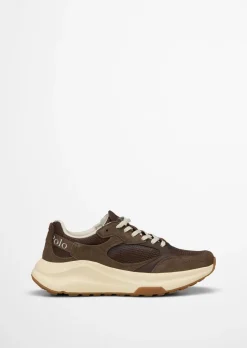 Sneaker Model Liv aus Rindleder mit Mesh-Einsatz