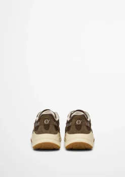 Sneaker Model Liv aus Rindleder mit Mesh-Einsatz