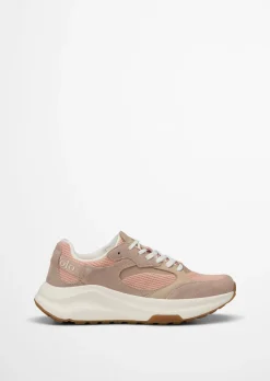 Sneaker Model Liv aus Rindleder mit Mesh-Einsatz