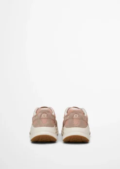 Sneaker Model Liv aus Rindleder mit Mesh-Einsatz
