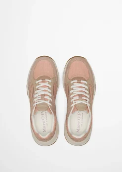 Sneaker Model Liv aus Rindleder mit Mesh-Einsatz