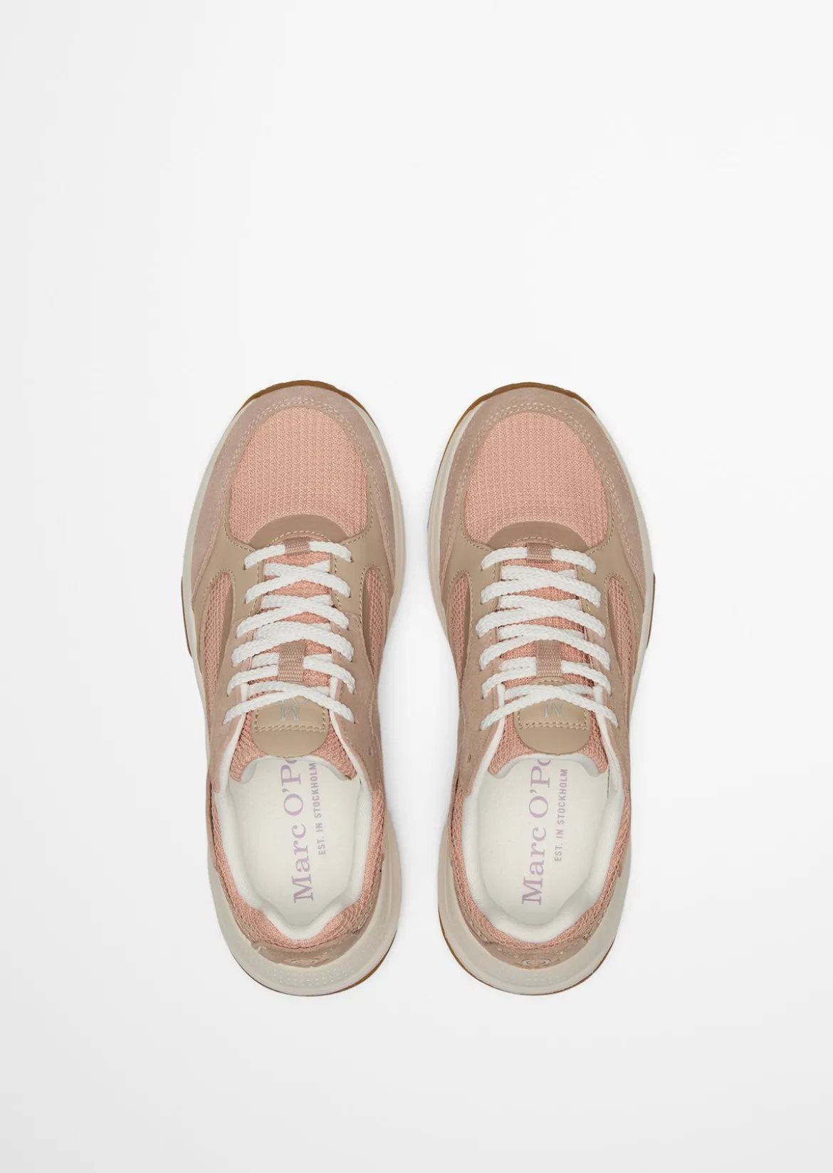 Sneaker Model Liv aus Rindleder mit Mesh-Einsatz
