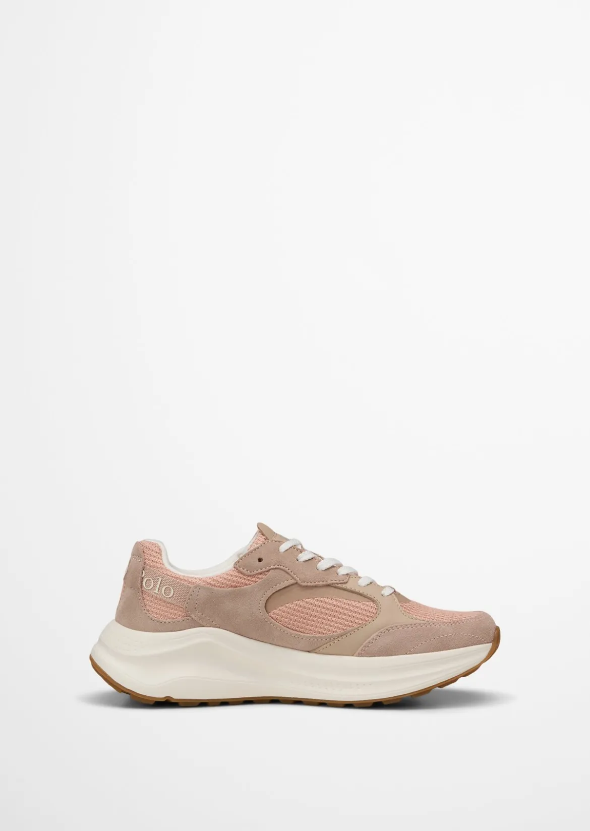 Sneaker Model Liv aus Rindleder mit Mesh-Einsatz