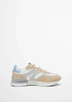 Sneaker Model Mara aus Veloursleder und Mesh