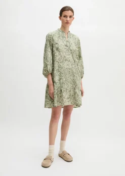 Sommerkleid loose aus bedrucktem Light-Popeline