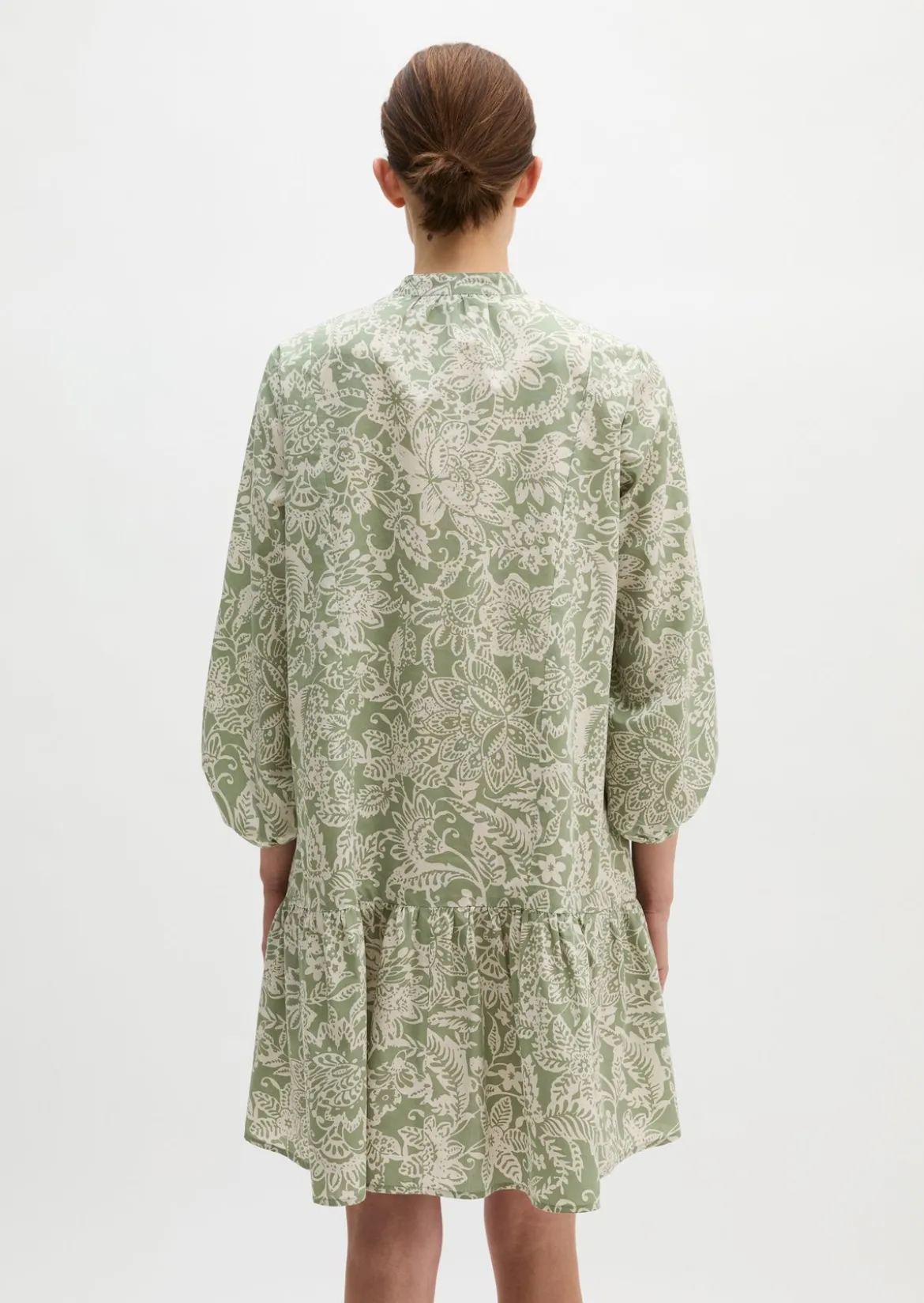 Sommerkleid loose aus bedrucktem Light-Popeline