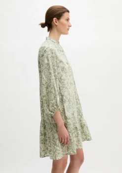 Sommerkleid loose aus bedrucktem Light-Popeline