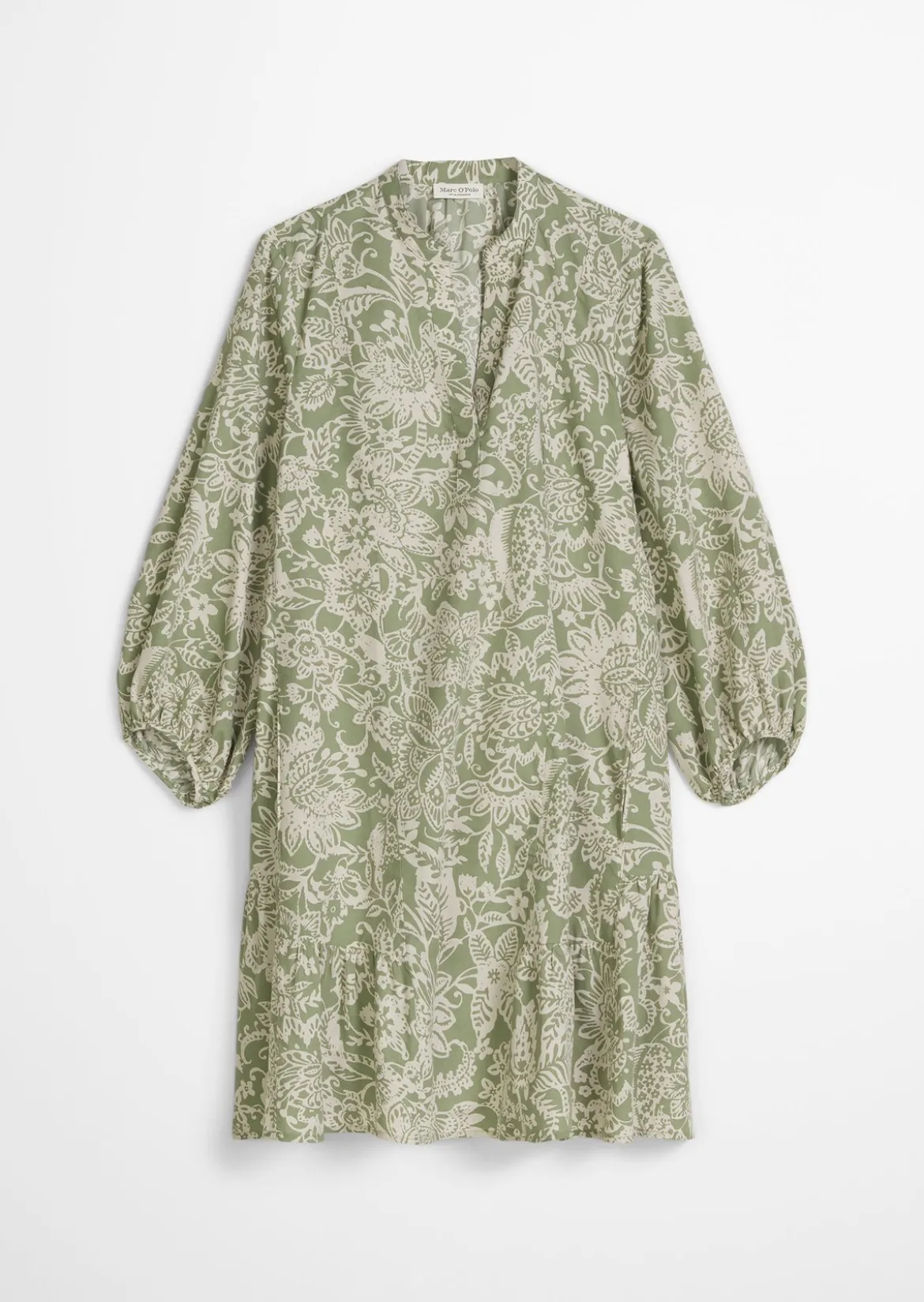 Sommerkleid loose aus bedrucktem Light-Popeline