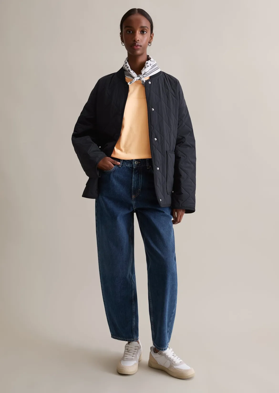 Steppjacke regular aus recyceltem Nylon