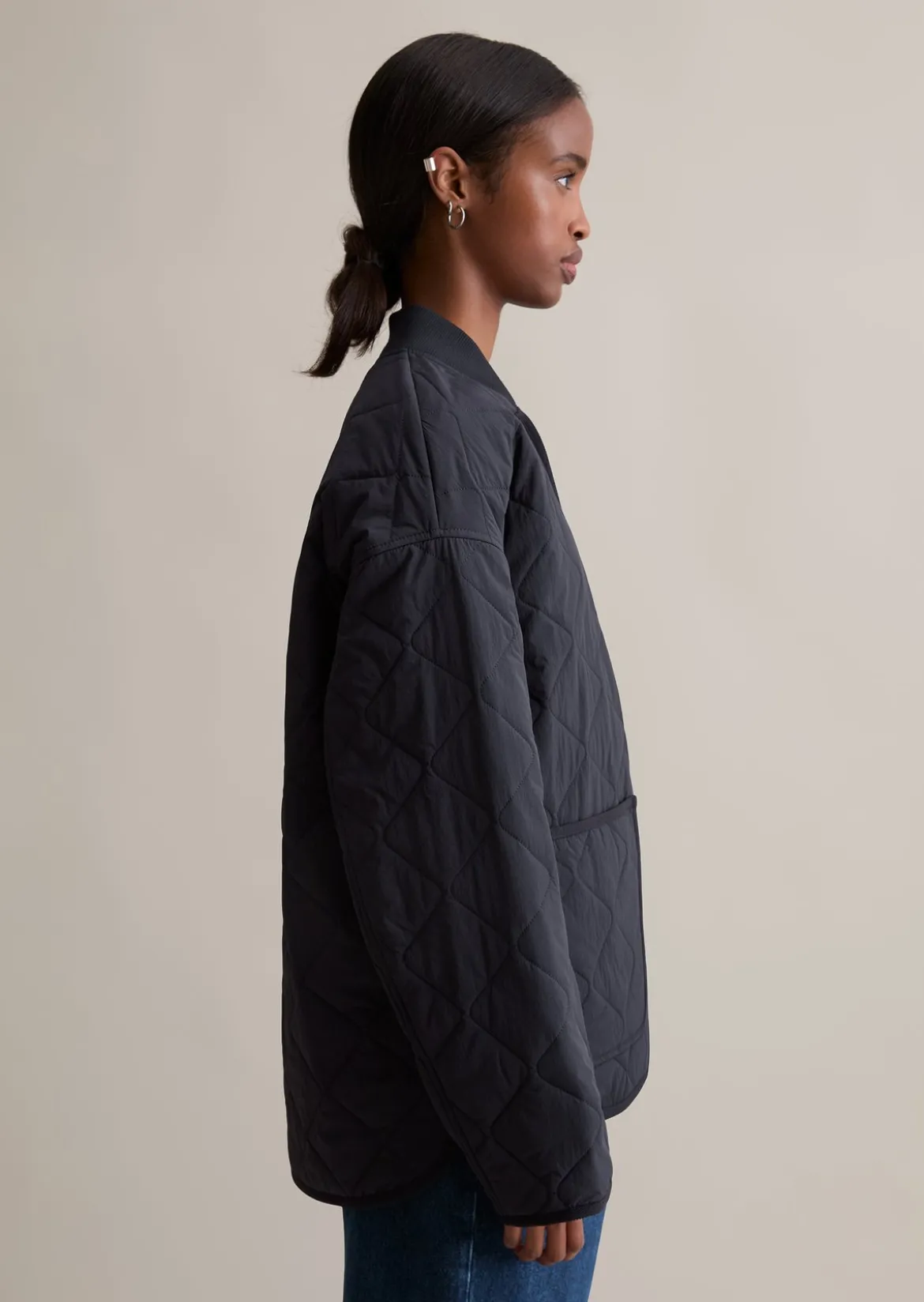 Steppjacke regular aus recyceltem Nylon