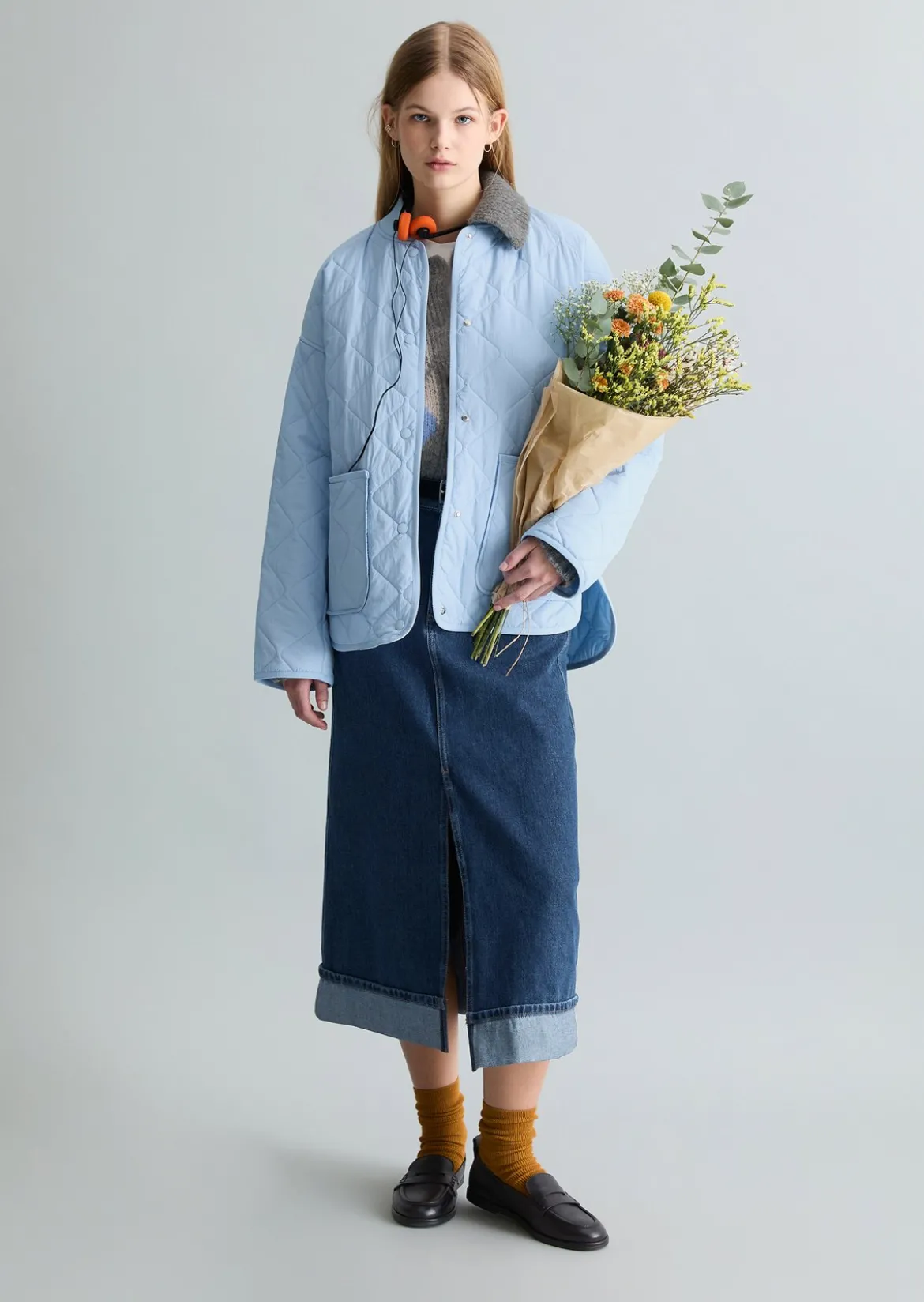 Steppjacke regular aus recyceltem Nylon