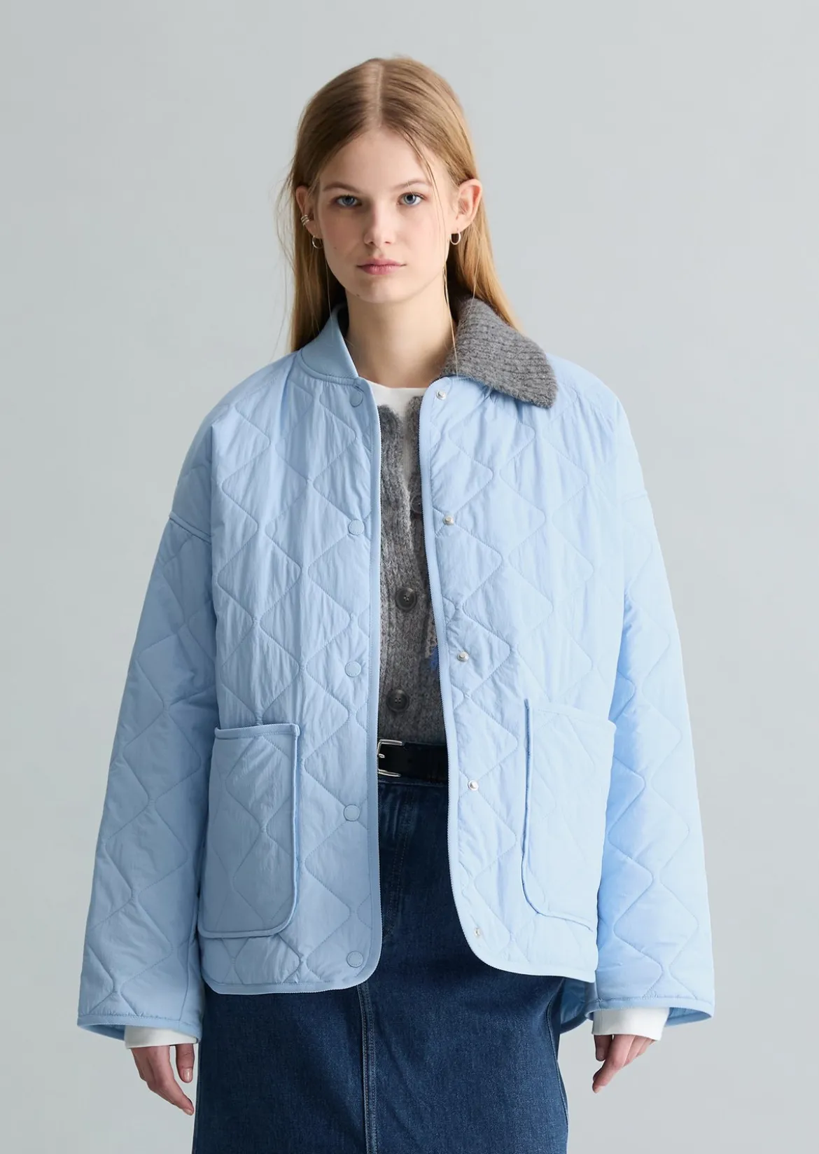 Steppjacke regular aus recyceltem Nylon