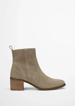 Stiefelette Model Marcia aus weichem Veloursleder