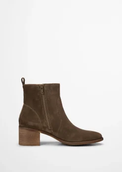 Stiefelette Model Marcia aus weichem Veloursleder