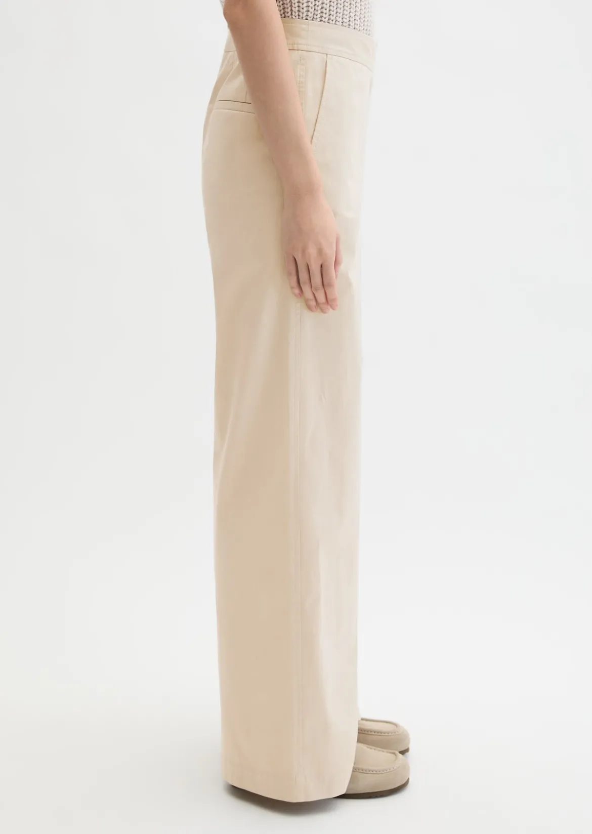 Straight Leg Pants aus Clean Cotton Twill