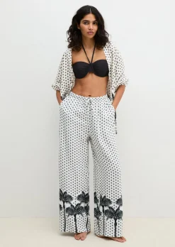 Strand Cover-up Hose aus weicher Viskose