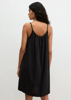 Strand-Cami-Kleid aus Viskose und Bio-Baumwolle