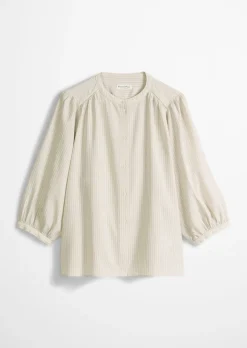 Streifen-Bluse A-Shape aus Organic-Cotton-Viskose-Mix