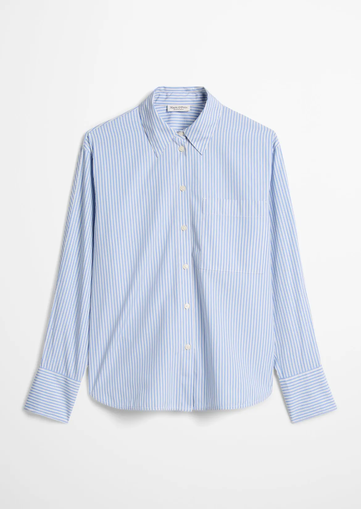 Streifenbluse oversize aus Premium-Baumwoll-Popeline