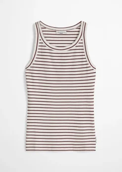 Streifen-Tanktop slim aus Organic Cotton