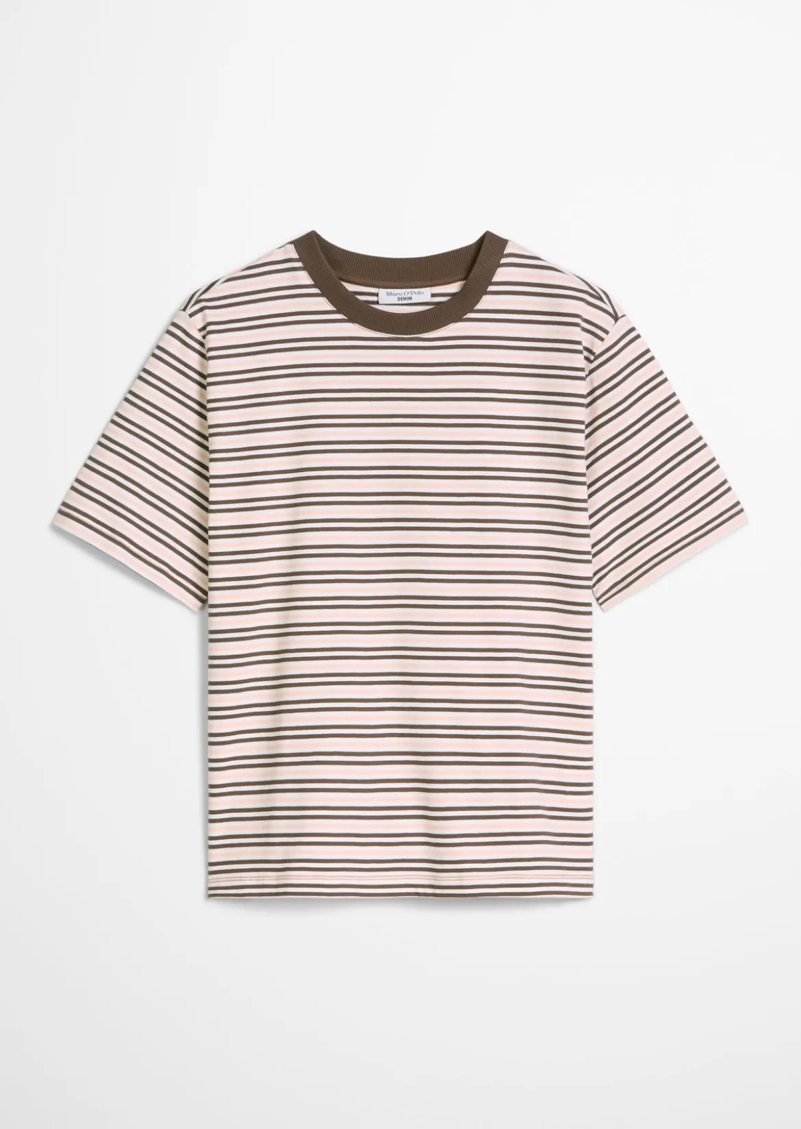 Streifen-T-Shirt relaxed aus Baumwoll-Single-Jersey
