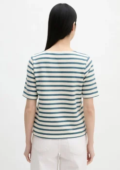 Streifen-T-Shirt straight aus weichem Jersey