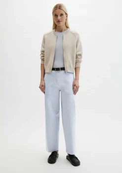 Strickblouson loose aus Heavy Weight Cotton