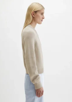 Strickblouson loose aus Heavy Weight Cotton
